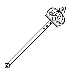 Royal Staff Outline Icon