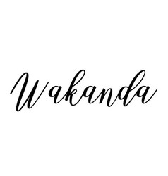 Wakanda Signature Logo Design