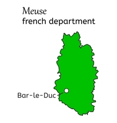 Meuse French Department Map