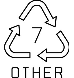 Other Plastic Product Sign Line Icon