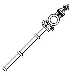 Royal Staff Outline Icon