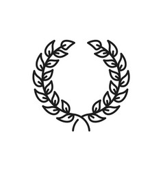 Wreath Of Oak Leaves Legal Service Justice Icon