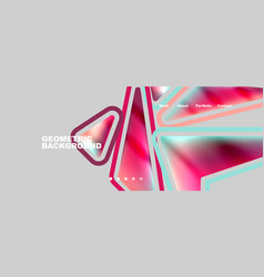 Bright Colorful Triangular Shapes Abstract