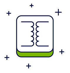 Filled Outline Electrical Transformer Icon