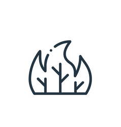 Forest Fire Icon Fire Editable Stroke