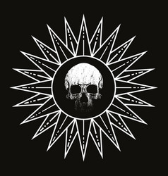 Skull And Sun For Shirt