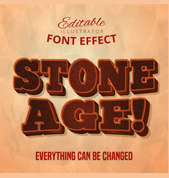 Stone Age Text Editable Font Effect