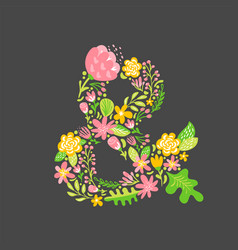 Floral Summer Ampersand Flower Capital Wedding