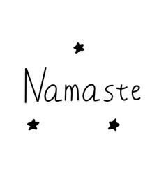 Namaste Indian Greeting In Hindi Black And White