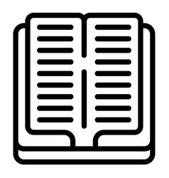 Open Book Icon Outline Side Shop Cover