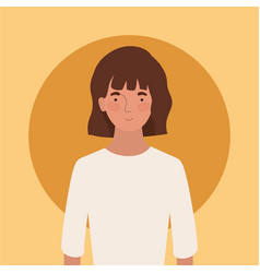 Avatar Woman With White Tshirt Design