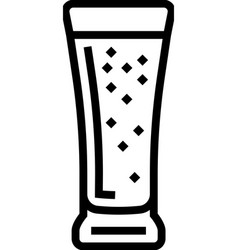 Blonde Ale Beer Glass Line Icon