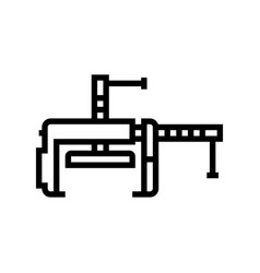 Cabinetry Clamp Line Icon