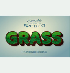 Grass Text Editable Font Effect