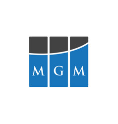 Mgm Letter Logo Design On White Background