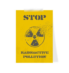 Stop Radioactive Pollution Poster