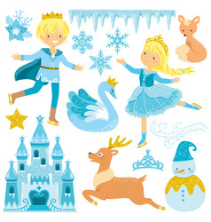 Winter Fairytale Clipart Set