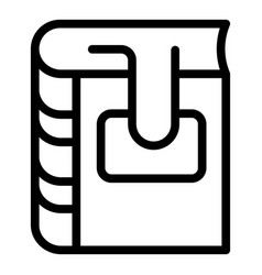 Book Publication Icon Outline Open Side