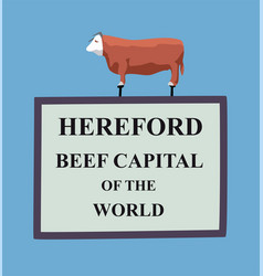 Hereford With Brown Cow