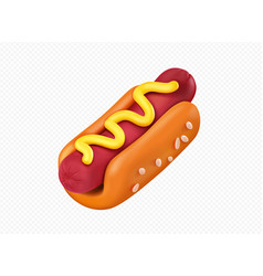 Hot Dog Street Snack Isolated On Transparent