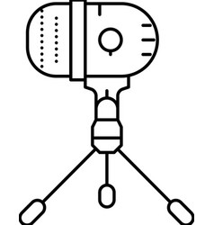 Studio Mic Microphone Line Icon