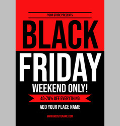 Black Friday Sale Poster Flyerdesign