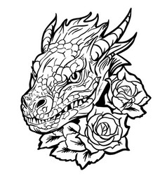 Contour Image Of Dragon Zodiac Animal Sign