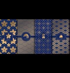 Luxury Logo And Gold Packaging Pattern Japanese