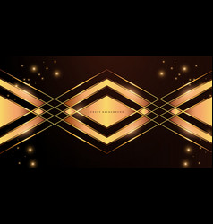 Abstract Geometric Background Design In Gold