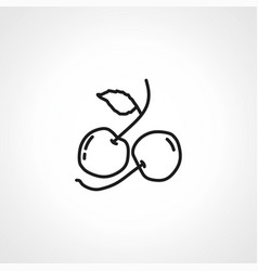 Cherry Line Icon Outline Icon