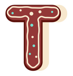 Gingerbread Letter T