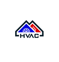 Hvac Lettering Logo Design Heating And Cooling