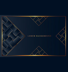 Diamond Shapes Background In Gold And Dark Blue