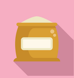 Flat Design Icon Of A Sack Flour