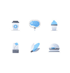 Food To Go - Flat Design Style Icons Set