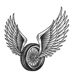 Motorcycle Wheel Wings Vector Images (over 1,000)