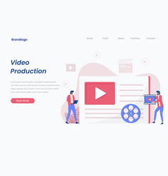 Video Production Landing Page Concept