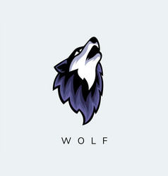 Wolf Open Mouth Loosened Art Front View E-sport