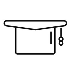 Graduation Hat Icon Outline Test Exam