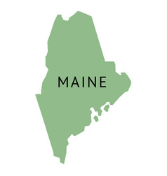 Maine State Plain Map