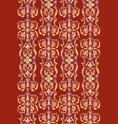 Red Floral Patterned Background Design