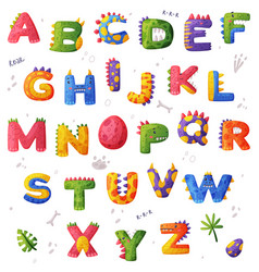 Dino Font Dinosaur Alphabet Cute Effect