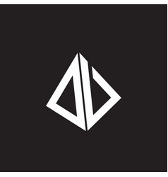 Dv Logo Monogram With Standout Triangle Shape