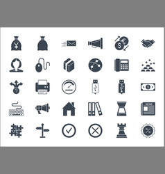 Set Business Banking And Finance Icons