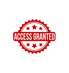 Access Granted Rubber Stamp Seal