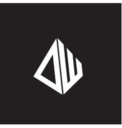 Dw Logo Monogram With Standout Triangle Shape