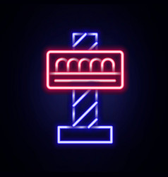 Glowing Neon Line Attraction Carousel Icon