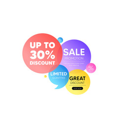 Up To 30 Percent Discount Sale Offer Price Sign