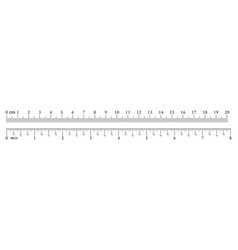 Ruler 8 inch16 inch 32 inch graduation an inch Vector Image