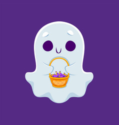 Cartoon Kawaii Halloween Ghost With Candies